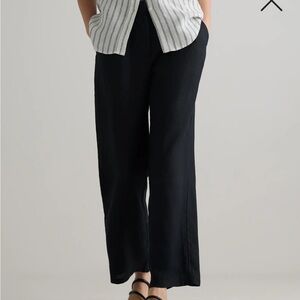 NWT Quince 100% European Linen Pleated Trouser